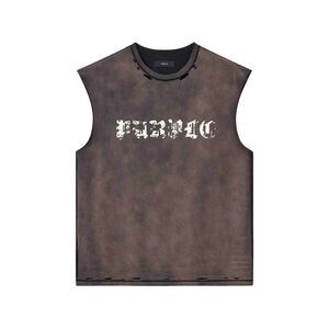 Purple Brand Brown T-Shirts & Vests - Vests & Tanks Men